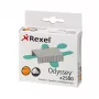 Rexel Odyssey segtukai 2500 vnt., plieniniai, sidabriniai, 60 lapų