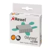 Rexel Odyssey segtukai 2500 vnt., plieniniai, sidabriniai, 60 lapų