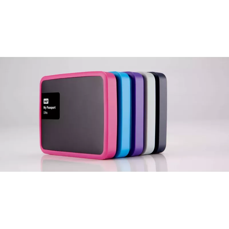 Western Digital Grip Pack Violet – rankena ir USB 3.0 laidas, skirtas My Passport Ultra (violetinis)