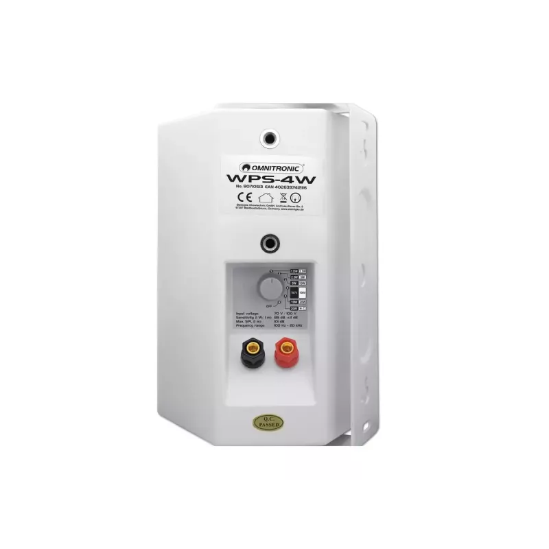 2 krypčių garsiakalbis Omnitronic 80710513 Baltas Laidinis 20 W