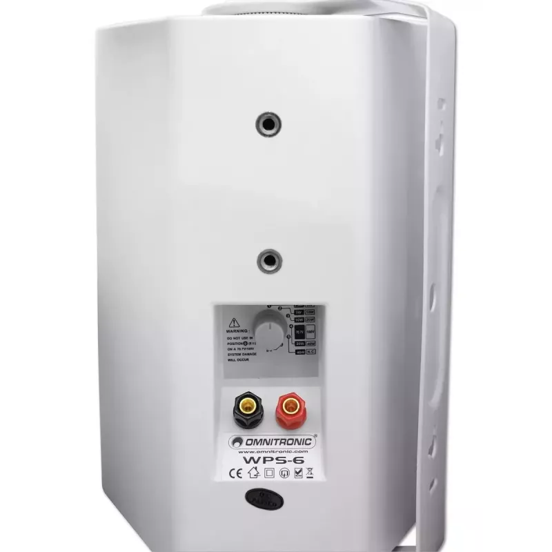 2 krypčių garsiakalbis Omnitronic 80710533 Baltas Laidinis 40 W