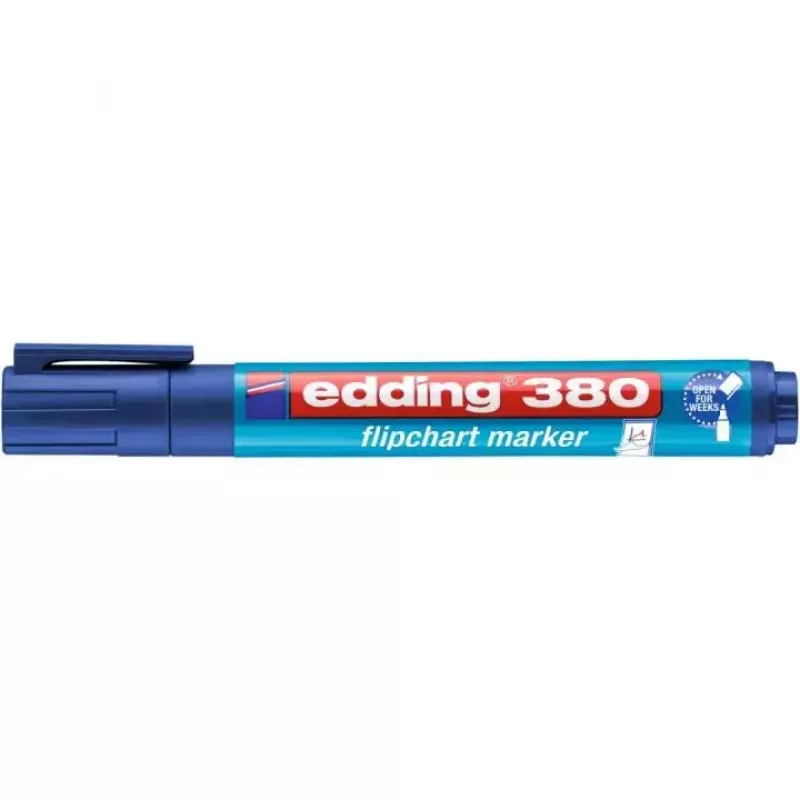 Markeris Edding 4-380 – smailusis antgalis, mėlynas rašalas, vienetinis, 16,6 g