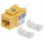 Intellinet Keystone Jack, Cat6, UTP, Punch-down, Geltona, Plokščia, RJ-45, Moteriška, 22/26 AWG, Cat6