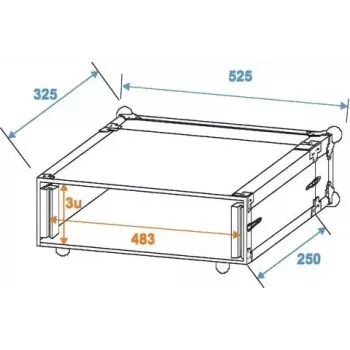 Kietasis dėklas Roadinger 30107192 Aliuminis Juodas Sidabrinis 525x400x180 mm