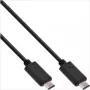 InLine 35702 USB-C–USB-C kabelis, 24 kontaktų, USB 3.1 Gen 2, 2 m, juodas