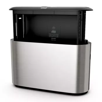 Popierinių rankšluosčių dozatorius Tork 460005, nerūdijantis plienas, W323×D116×H218 mm
