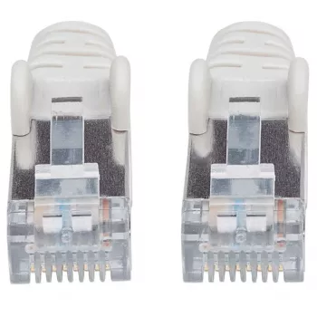 Intellinet Network Patch Cable, Cat7 kabelis / Cat6A kištukai, 0,5 m, Pilka, Varis, S/FTP, LSOH / LSZH, PVC, RJ45, Auksuoti kontaktai, Su apsauginiu gaubteliu, Viso gyvenimo garantija