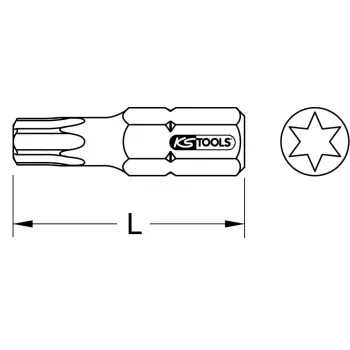 Antgalis Torx T25 KS Tools 910.2322