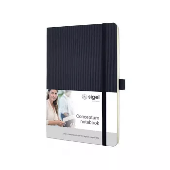 Užrašinė Sigel CO309 A5 194 lapai juoda