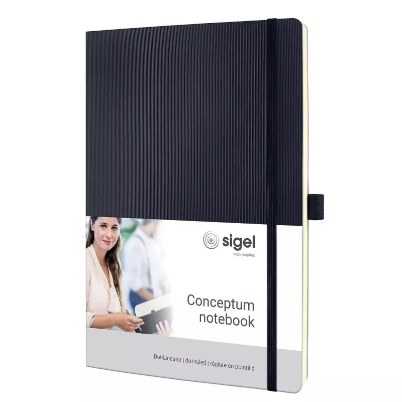 Užrašų knyga Sigel CO308 A4 194 lapai juoda