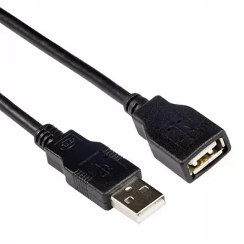 USB 2.0 A kištukas - A lizdas juodas 3.00 m ACT SB0036