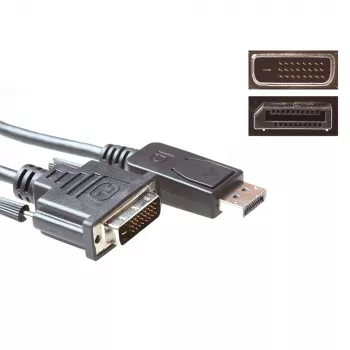 ACT Conversion kabelis DisplayPort (vyriškas) į DVI (vyrišką) 5,00 m