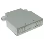 ACT DIN bėgio šviesolaidžio galinė dėžutė be adapterių, 12 prievadų, 130 mm x 130 mm x 45,3 mm, dramblio kaulo spalvos