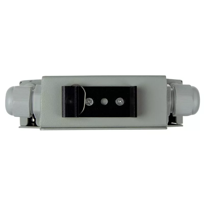 ACT DIN bėgio šviesolaidžio galinė dėžutė be adapterių, 12 prievadų, 130 mm x 130 mm x 45,3 mm, dramblio kaulo spalvos
