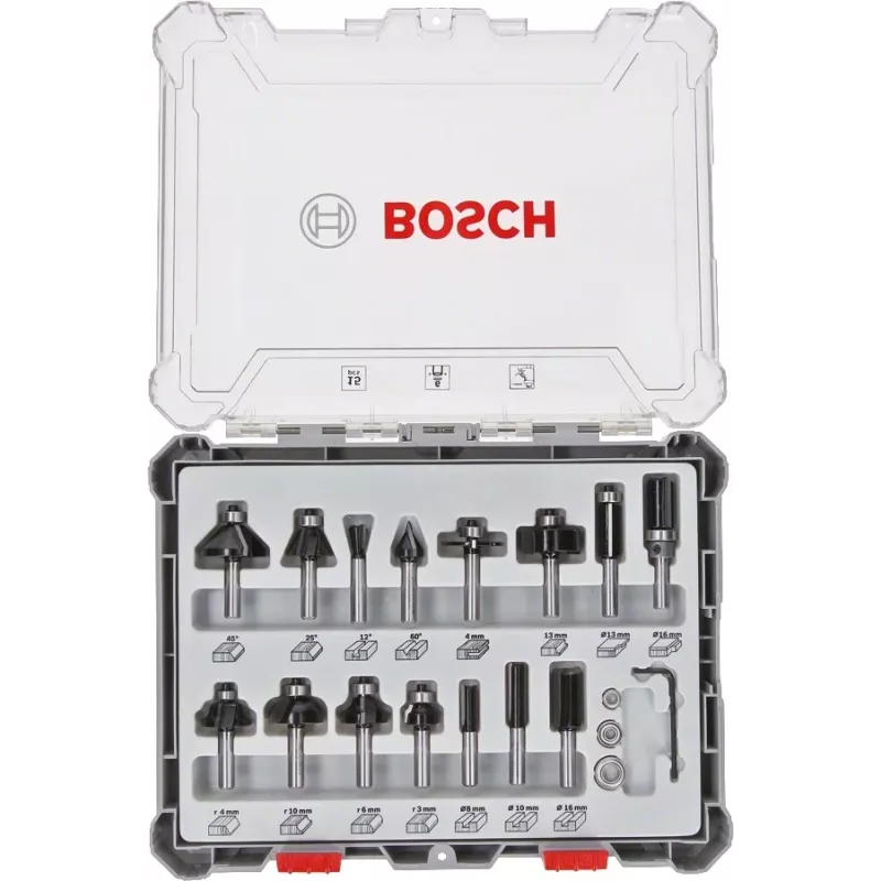 Bosch 2607017473 Frezų rinkinys 15 vnt.