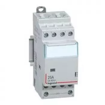 Legrand 412535 CX3 kontaktorius, 230 V, 25 A, 4 NO, be rankinio valdiklio, 2 modulių pločio