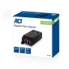 ACT Gigabit PoE+ (30W) Injektorius, Gigabit Ethernet, 10/100/1000 Mbit/s, IEEE 802.3, IEEE 802.3ab, IEEE 802.3af, IEEE 802.3at, IEEE 802.3u, Juoda, 30 V, 100-240 V
