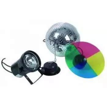 Veidrodinio rutulio rinkinys 20 cm Eurolite Multicolour 30 W 230 V