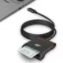 Išorinis USB-C kortelių skaitytuvas ACT AC6020, USB 2.0, 1 m kabelis, juodas