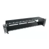 ACT Fiber panel High Density 2HE FA2056 – 2U metalinis rėminis skydas 12 MTP®-MPO kasečių / keystone adapterių plokštėms