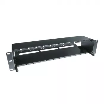 ACT Fiber panel High Density 2HE FA2056 – 2U metalinis rėminis skydas 12 MTP®-MPO kasečių / keystone adapterių plokštėms