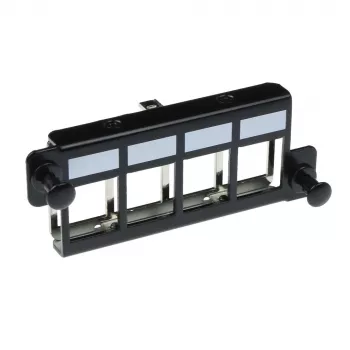 ACT Adapterinė plokštė 4 x keystone FTP, juoda, 1 vnt.