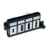 ACT Adapterinė plokštė 4 x keystone FTP, juoda, 1 vnt.
