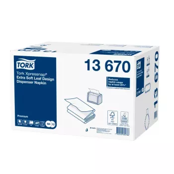 Popierinės servetėlės Tork 13670 baltos 500 vnt