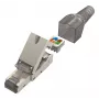 Hama 00300027 tinklo kabelis pilka, sidabrinė Cat6a