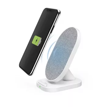 Hama QI-FC10S-Fab belaidė įkrovimo stotelė Smartphone White USB greitasis įkrovimas