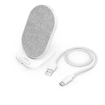 Hama QI-FC10S-Fab belaidė įkrovimo stotelė Smartphone White USB greitasis įkrovimas