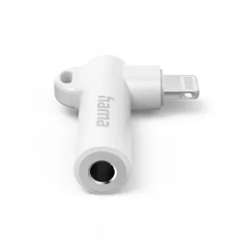 Hama 00201700 adapteris 3,5 mm lizdas – Lightning kištukas baltas