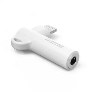 Hama 00201700 adapteris 3,5 mm lizdas – Lightning kištukas baltas