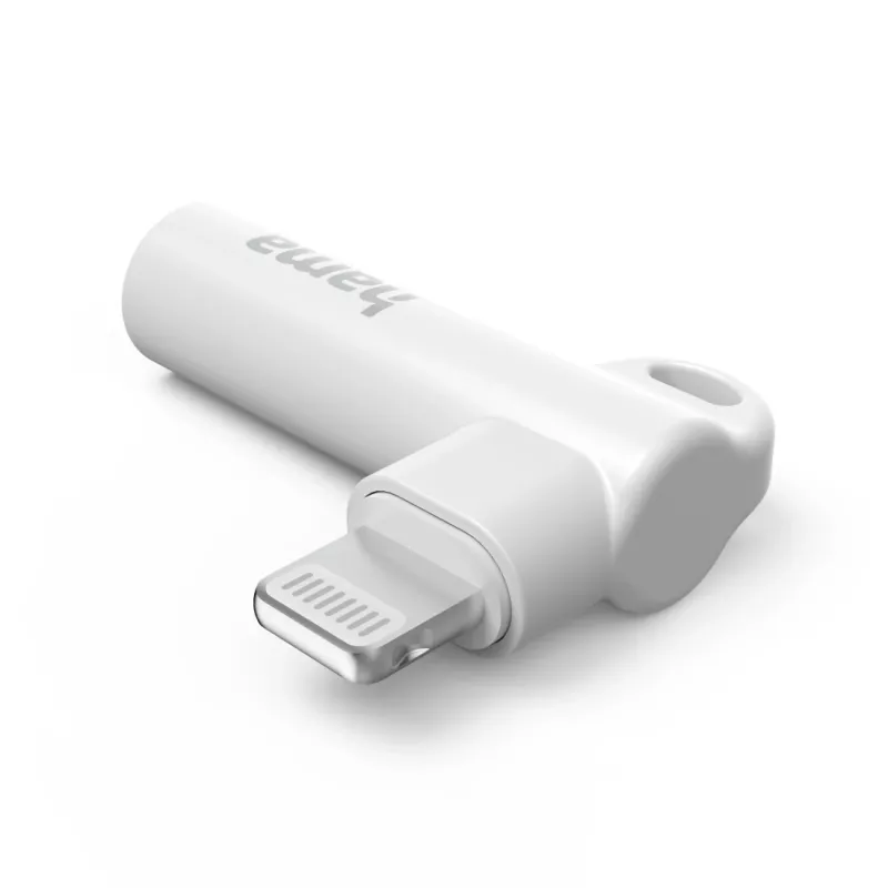 Hama 00201700 adapteris 3,5 mm lizdas – Lightning kištukas baltas