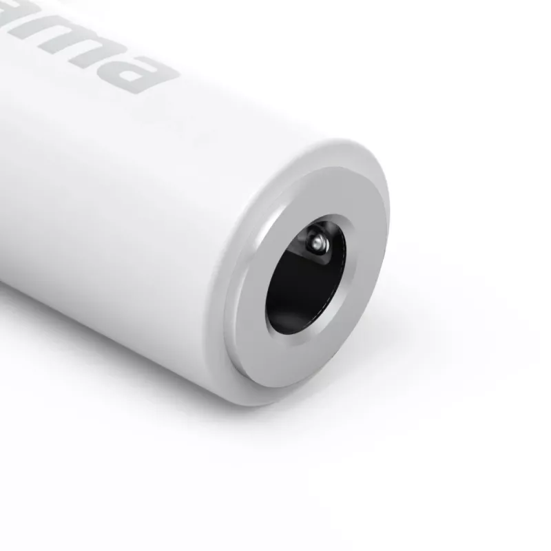 Hama 00201700 adapteris 3,5 mm lizdas – Lightning kištukas baltas