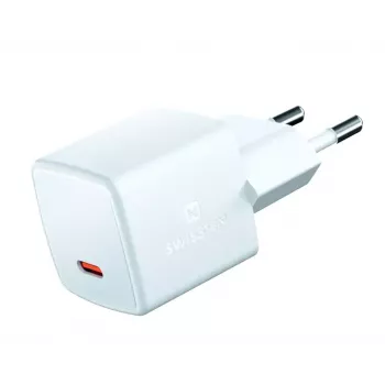 SWISSTEN Mini Travel Charger GaN 25W PD USB-C greitas įkroviklis telefonams ir planšetėms