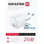 SWISSTEN Mini Travel Charger GaN 25W PD USB-C greitas įkroviklis telefonams ir planšetėms