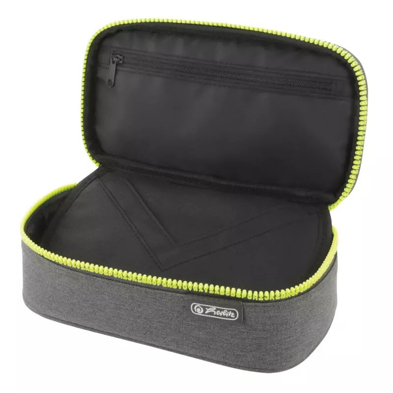 Pieštukinė Herlitz beatBox ABC poliesteris pilka geltona 225x120x70 mm