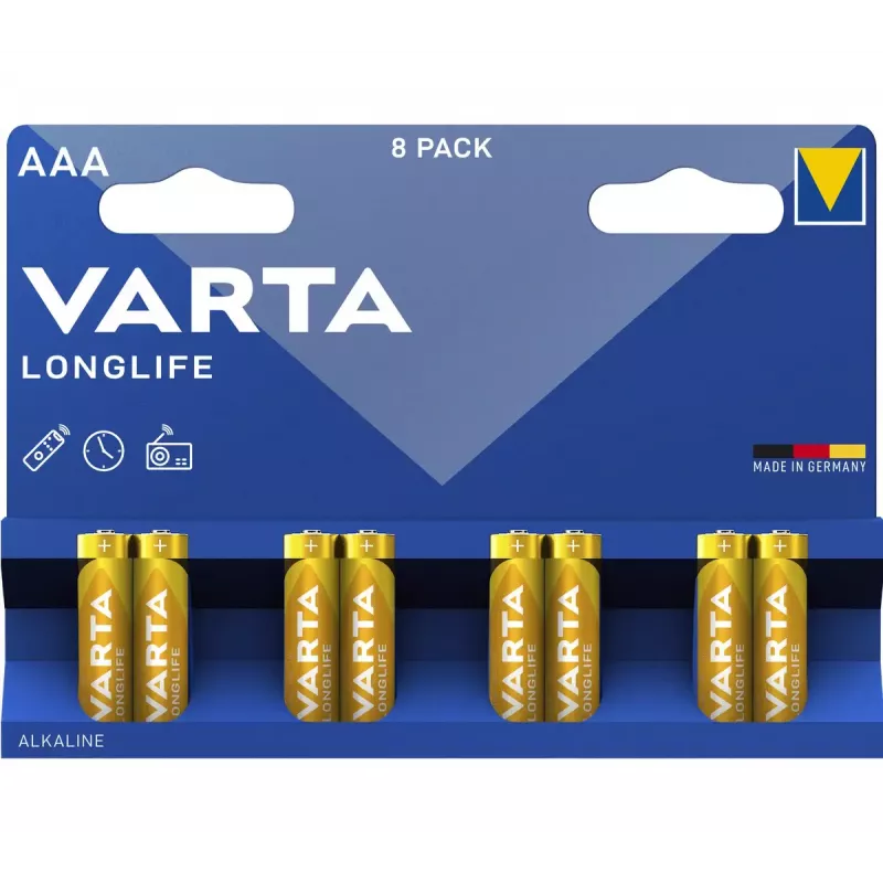 Vienkartinė baterija Varta 04103 AAA šarminė 44,5 mm 11,3 g