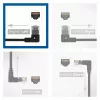 ACT Black 0,25 m U/UTP CAT6A LSZH plonas pataisos kabelis su RJ45 jungtimis 90° kairėn į tiesią