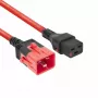 ACT maitinimo kabelis C19 IEC Lock - C20 IEC Lock Dual Locking raudonas 3 m, PC3641