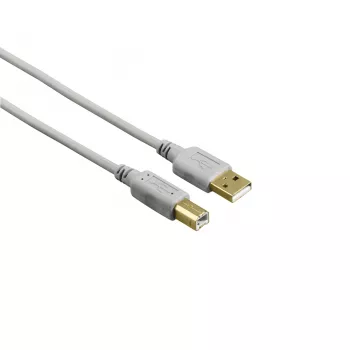 Hama 00200903 USB 2.0 laidas 1,5 m USB A – USB B pilkas