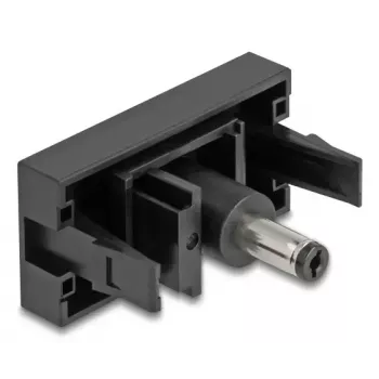DeLOCK Easy 45 kištukinis lizdas DC juodas Moteriškas Vyriškas 45mm