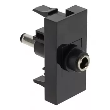 DeLOCK Easy 45 kištukinis lizdas DC juodas Moteriškas Vyriškas 45mm