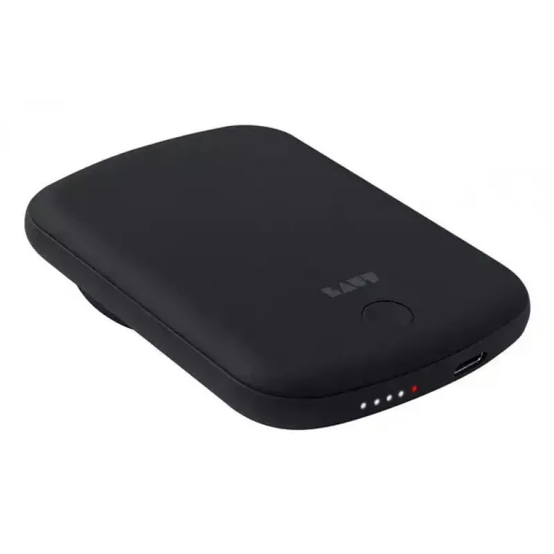 Powerbank LAUT PW02 5000 mAh belaidis įkrovimas juoda