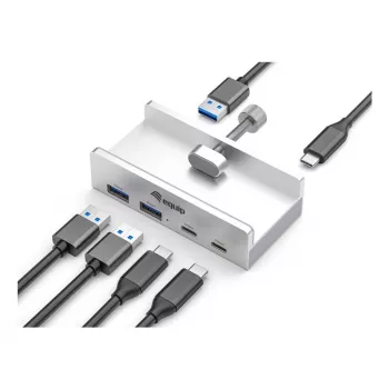 Equip 128967 USB 3.2 Gen 1 Type-A 5000 Mbit/s aliuminio sąsajos šakotuvas
