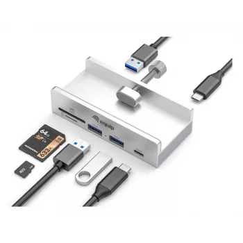 Equip 128968 USB 3.2 Gen 1 (3.1 Gen 1) Type-A šakotuvas, 5 prievadai, aliuminis