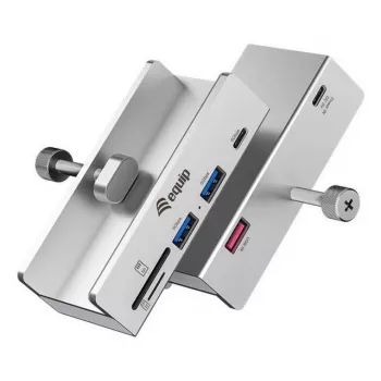 Equip 128968 USB 3.2 Gen 1 (3.1 Gen 1) Type-A šakotuvas, 5 prievadai, aliuminis