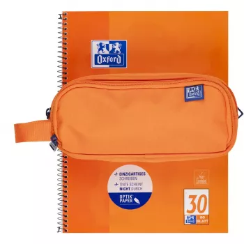 Minkštas penalas Oxford 400183506 Oranžinis 220x70x90 mm