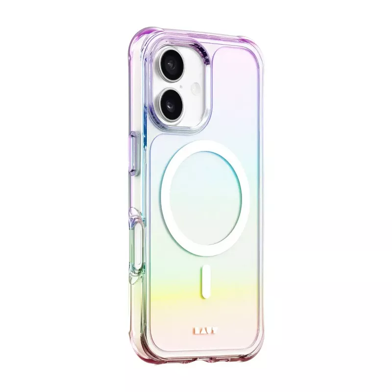 LAUT Aero Holo dėklas iPhone 17, MagSafe suderinamas, polikarbonatas/TPU, Holo Pearl